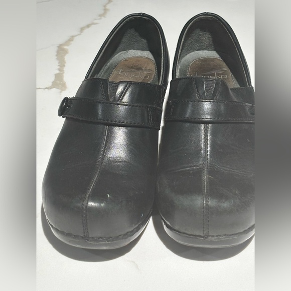 Dansko Solstice Clog Black Leather Women's Shoes Size 38 - Picture 2 of 4